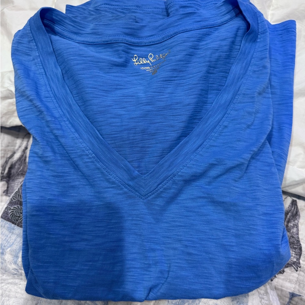 Lilly Pulitzer Blue Cotton Top